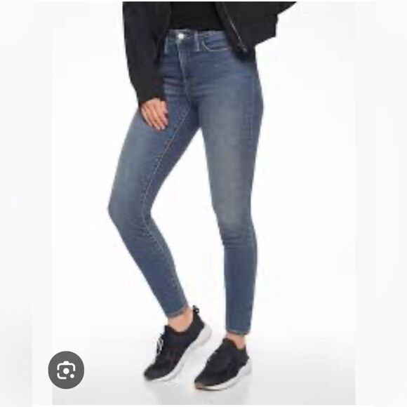 Athleta Sculptek Hi Rise Skinny Jeans Azure Wash - Picture 1 of 10